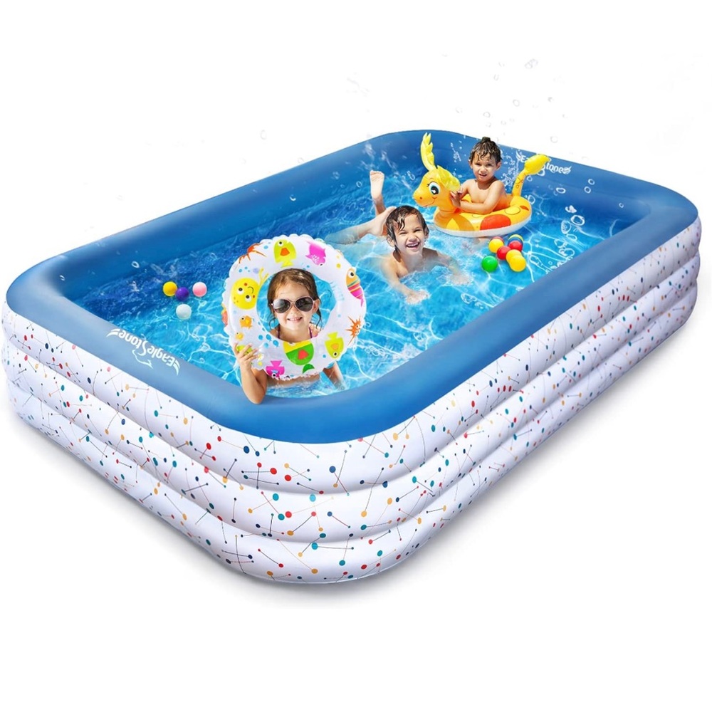 EagleStone ES15 Inflatable Swimming Outdoor Pool for Adult 120" 72" 21"